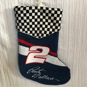 NASCAR Rusty Wallce #2 race car Christmas stocking felt & lined 15" long…